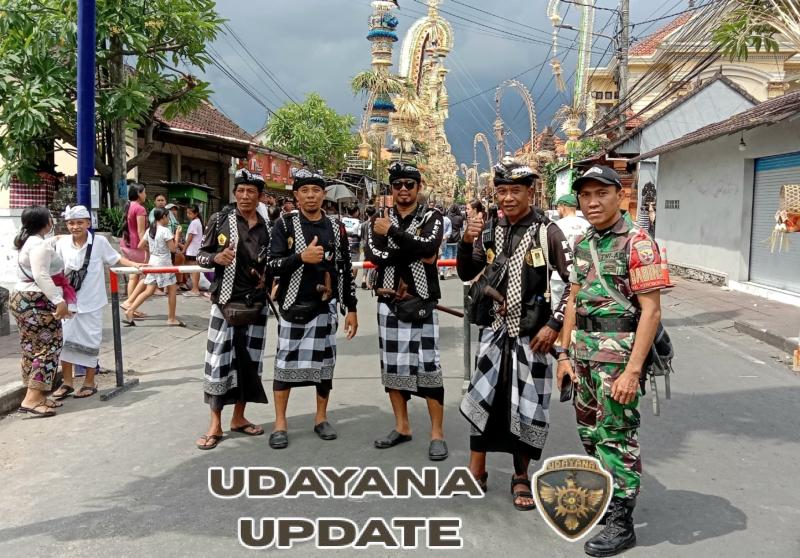 Babinsa Amankan Festival Penjor Kerobokan, Wujud Sinergi Jaga Tradisi Bali