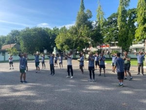 ‎Prajurit Kodim 1607/Sumbawa Ikuti Lari 5 KM dalam Uji Aplikasi Army Fit