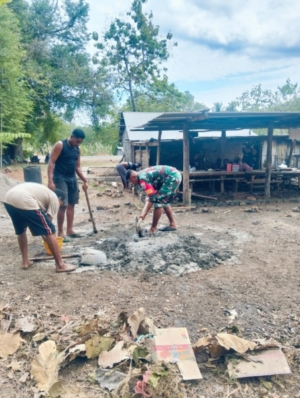 Praka Marianus Salve Salo Laksanakan Komsos di Desa Mego Magepanda