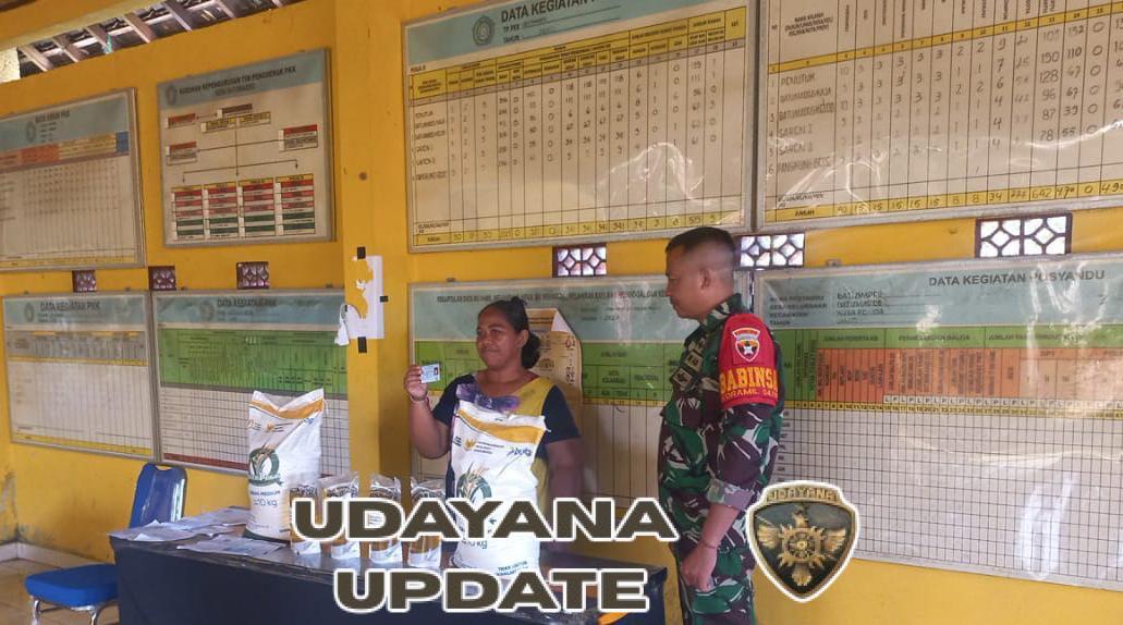 Pendistribusian Bantuan Pangan Desa Batumadeg Dikawal Babinsa