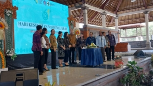 Pasilog Kodim Klungkung Dampingi Wabup Klungkung Hadiri Sosialisasi/Mobilisasi Imunisasi Heksavalen Dan Perayaan HKN Ke 61 Tahun 2025