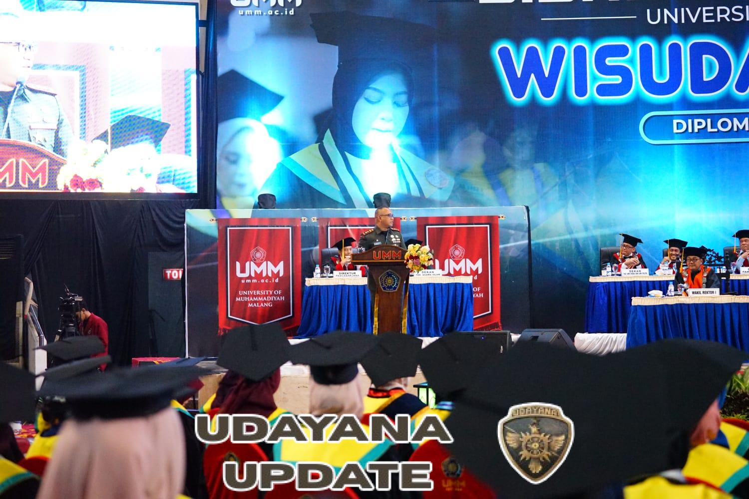 Dandim 1607/Sumbawa Sampaikan Success Story pada Wisuda ke-120 Universitas Muhammadiyah Malang