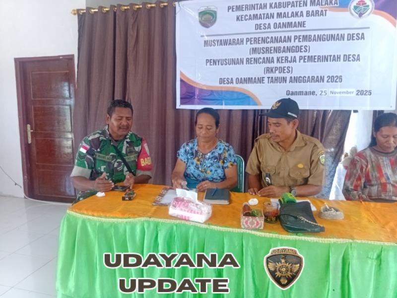 Hadiri Musrenbangdes, Babinsa Koramil Biudukfoho Dukung Rencana Program Pembangunan