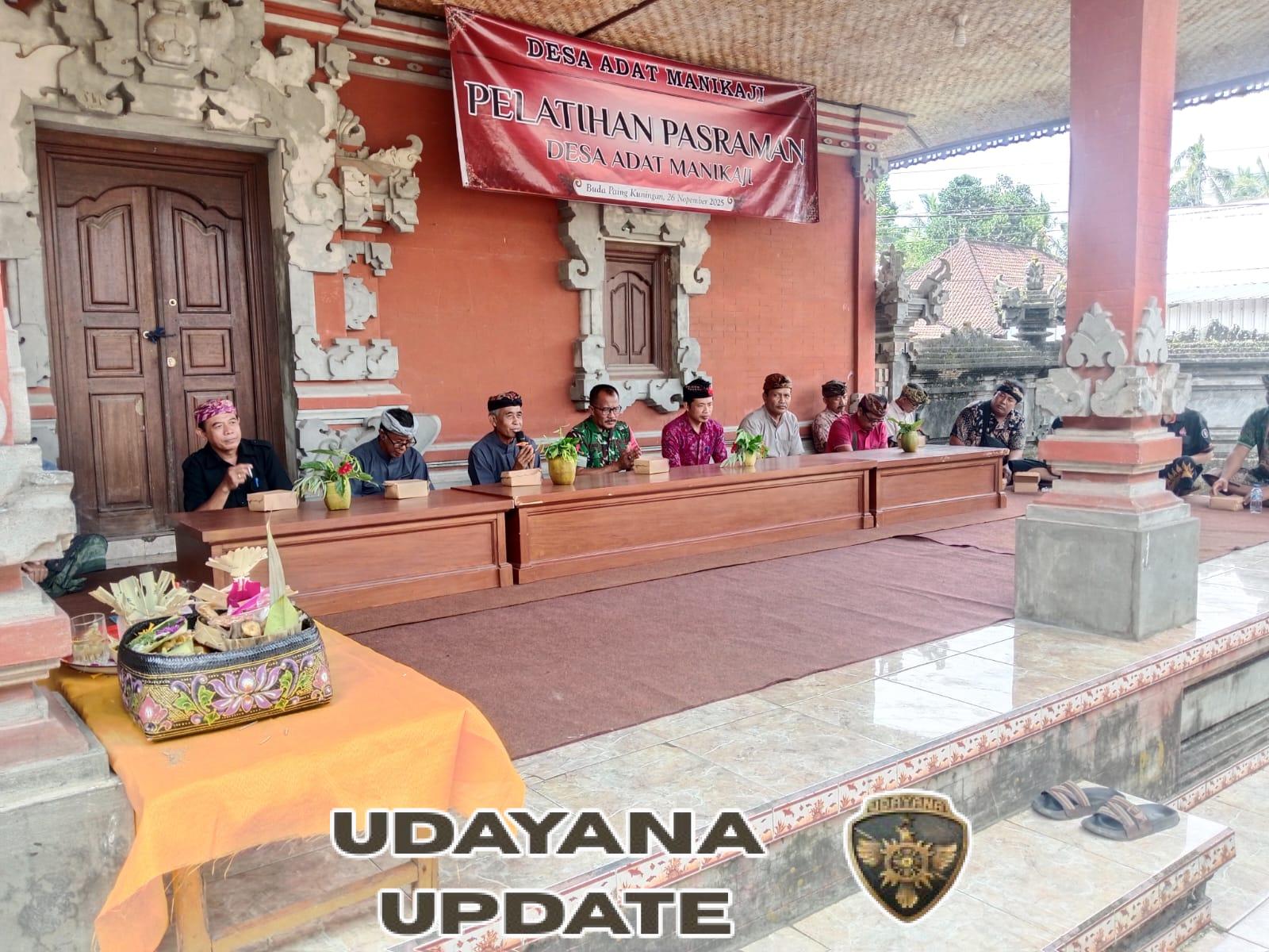 Babinsa Peninjoan Hadiri Pembukaan Pelatihan Pasraman Desa Adat Manikaji