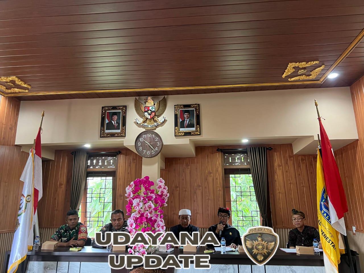 Babinsa Sayan Perkuat Koordinasi Sipandu Beradat Jelang Pengamanan Nataru 2025