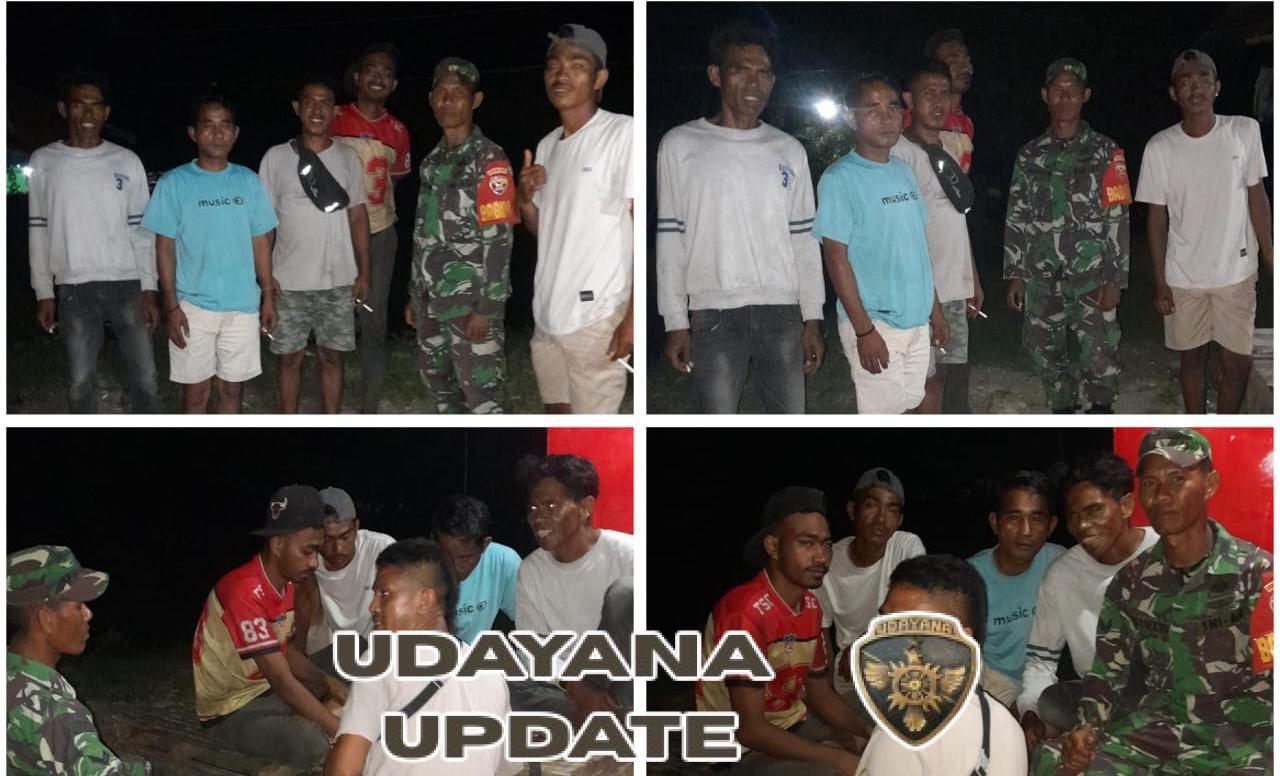 ‎Koramil Ropang Gencarkan Patroli Malam dan Peringatkan Warga Hadapi Musim Hujan