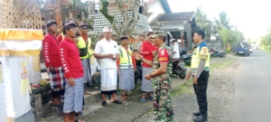 Pengamanan dan Semangat Persatuan di Pura Puseh Mendoyo Dauh Tukad