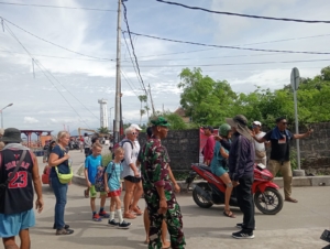 Pasca Kuningan, Koramil Nusa Penida Tingkatkan Pengamanan Melalui Patroli Pelabuhan