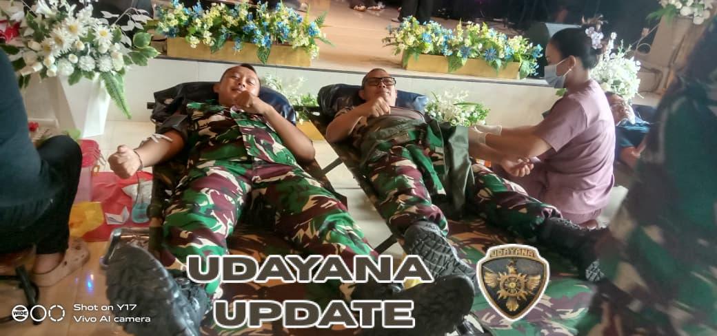 Bakti Sosial Donor Darah, Kodim Klungkung Berkolaborasi Bersama Bersama Gereja GBI Rock Klungkung Dan PMI