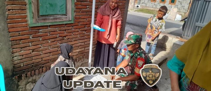 Babinsa Seteluk Tengah Dampingi Kegiatan Posyandu Ibu Hamil dan Balita