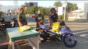 Dukung Stabilitas Harga Pangan, Koramil Alas Distribusikan 2.000 Kg Beras Murah