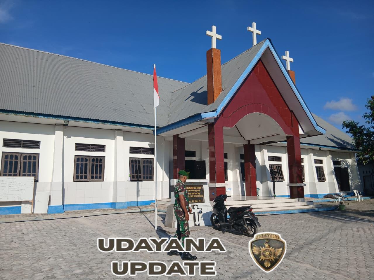 Babinsa Koramil 1627-03/Batutua Laksanakan Pengamanan Ibadah di Gereja GMIT Talitakumi Nggauk