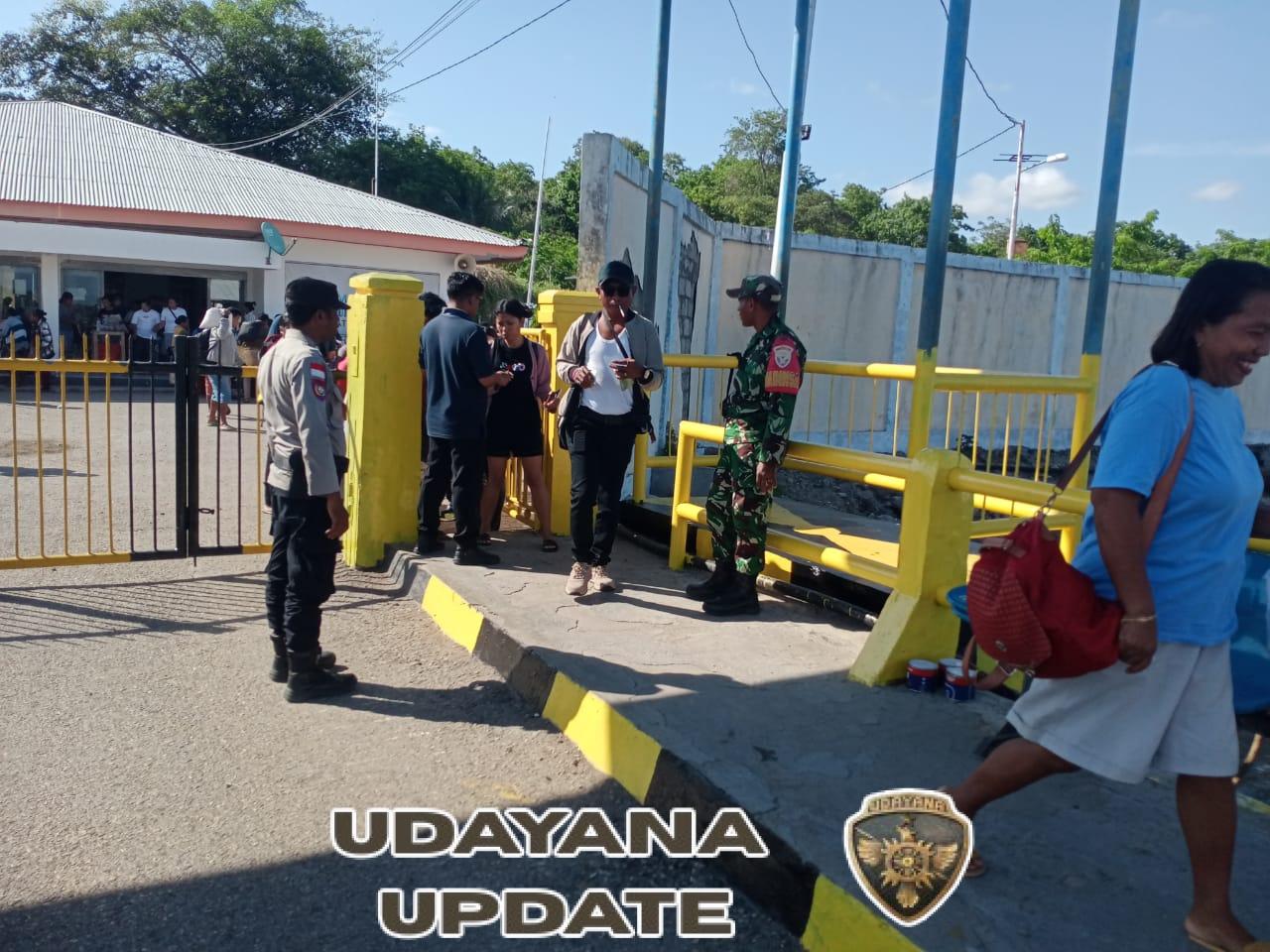 Babinsa Koramil 1627-03/Batutua Amankan Keberangkatan KM Garda Maritim 3 di Pelabuhan Pantai Baru