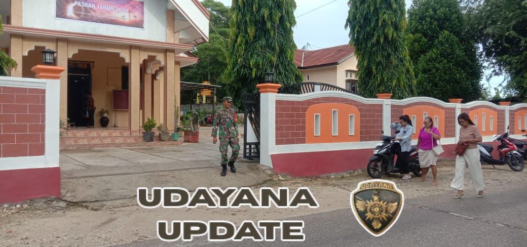 Babinsa Koramil 1627-01/Ba’a Laksanakan Pengamanan Ibadah di Gereja GMIT Efata Lekioen