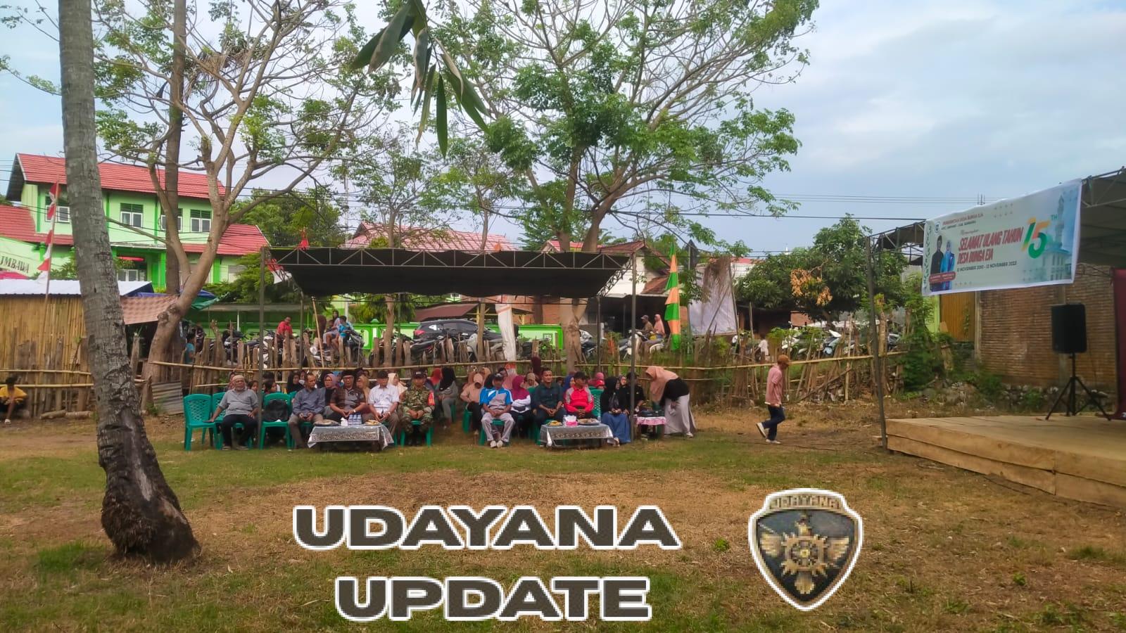 HUT ke-15 Desa Bunga Eja, Babinsa Serda Mahyudin Ajak Warga Pererat Silaturahmi Lewat Lomba Antar RT