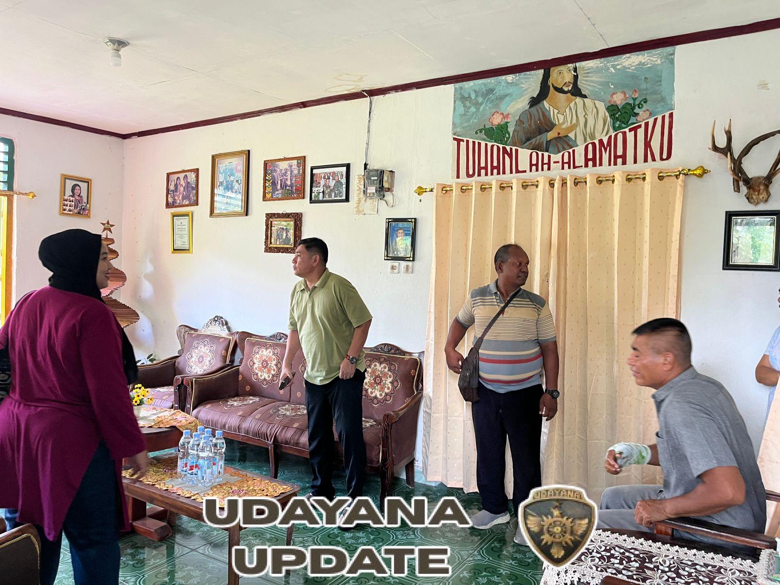 Wujud Kepedulian, Dandim 1622/Alor Gelar Anjangsana ke Rumah Kapten Inf Umbu Neka