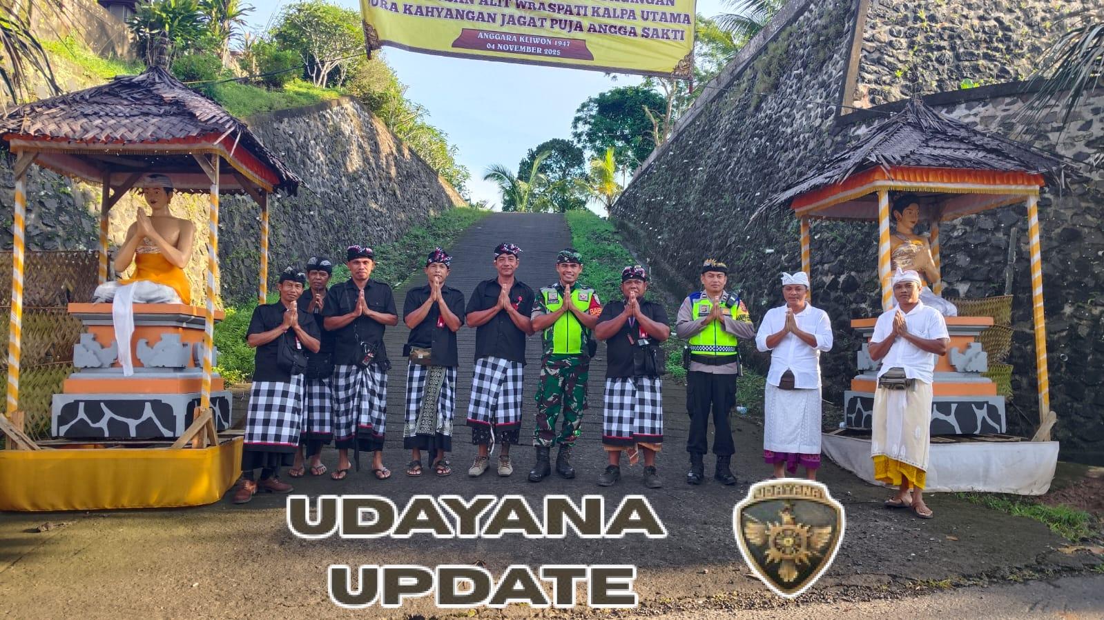 Babinsa Manggissari Kawal Upacara Melasti di Pulukan, Wujudkan Ibadah Umat Hindu yang Aman dan Khidmat