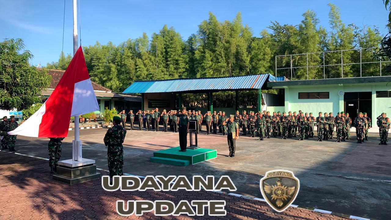 Danramil Negara Pimpin Upacara Bendera, Tekankan Pengamalan Saptamarga dan Sumpah Prajurit