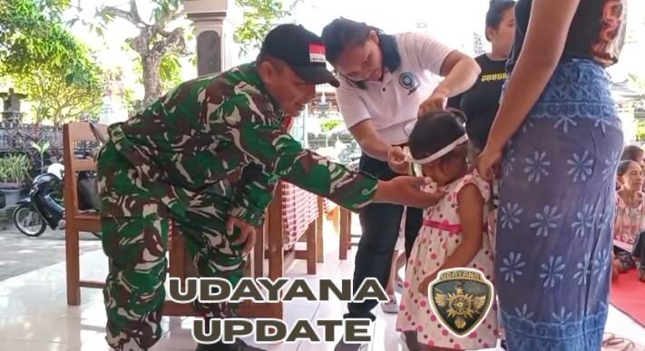 Koramil 1609-05/Sukasada Aktif Monitor Kegiatan Posyandu Balita di Lingkungan Sangket
