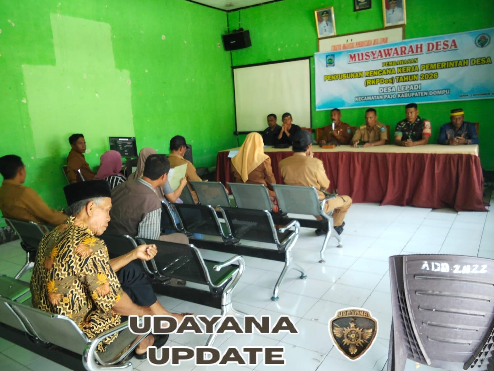 Babinsa Lepadi Ajak Tokoh Masyarakat Kawal Program Pembangunan Desa