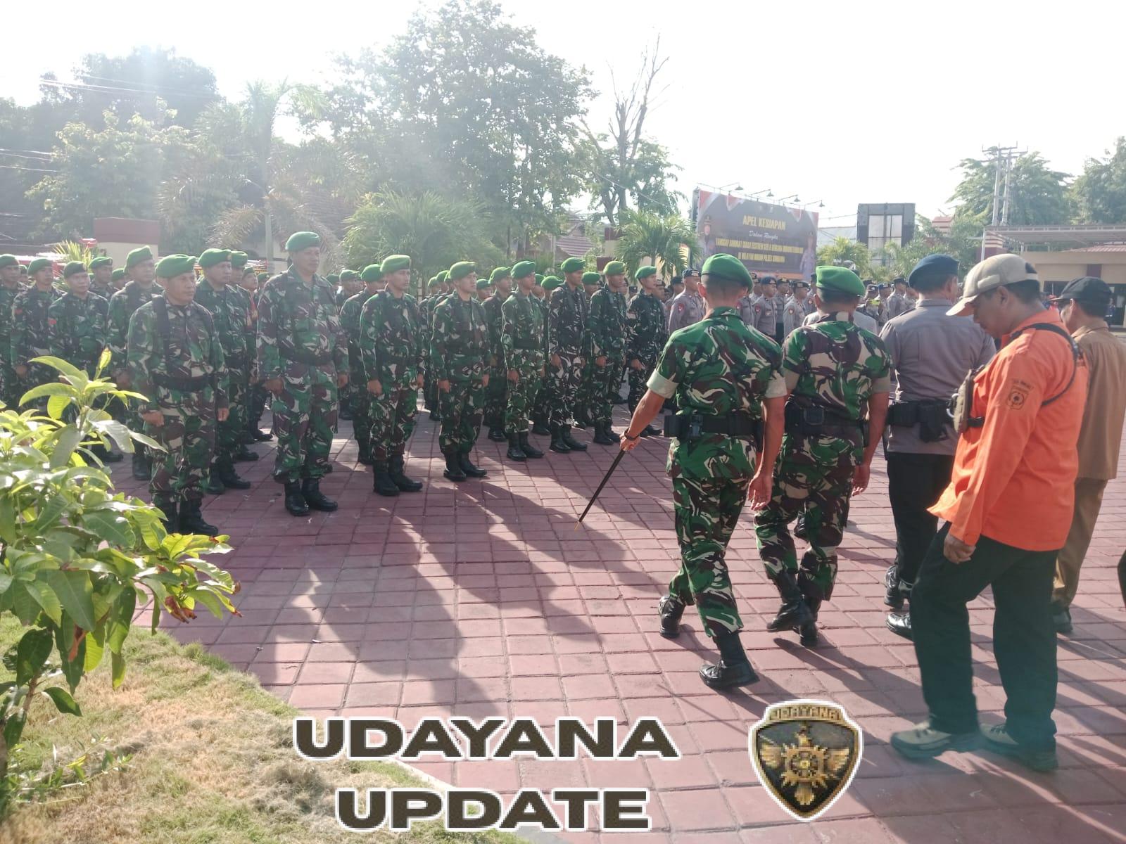 ‎Kodim 1607/Sumbawa Ikuti Apel Kesiapsiagaan Tanggap Darurat Bencana di Polres Sumbawa