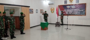 Acara Tradisi Lepas Sambut Anggota Kodim 1628/Sumbawa Barat Berlangsung Penuh Kekeluargaan