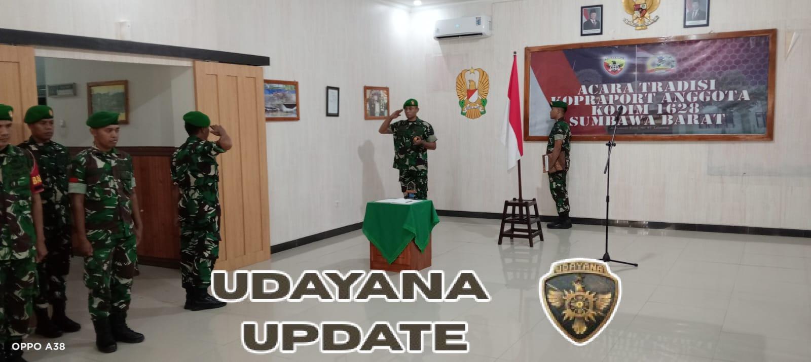 Acara Tradisi Lepas Sambut Anggota Kodim 1628/Sumbawa Barat Berlangsung Penuh Kekeluargaan