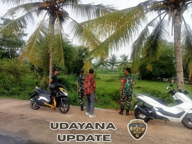 Babinsa Taliwang Dampingi Tim Survei Lahan Pembangunan Koperasi Desa Merah Putih Syariah Manemeng