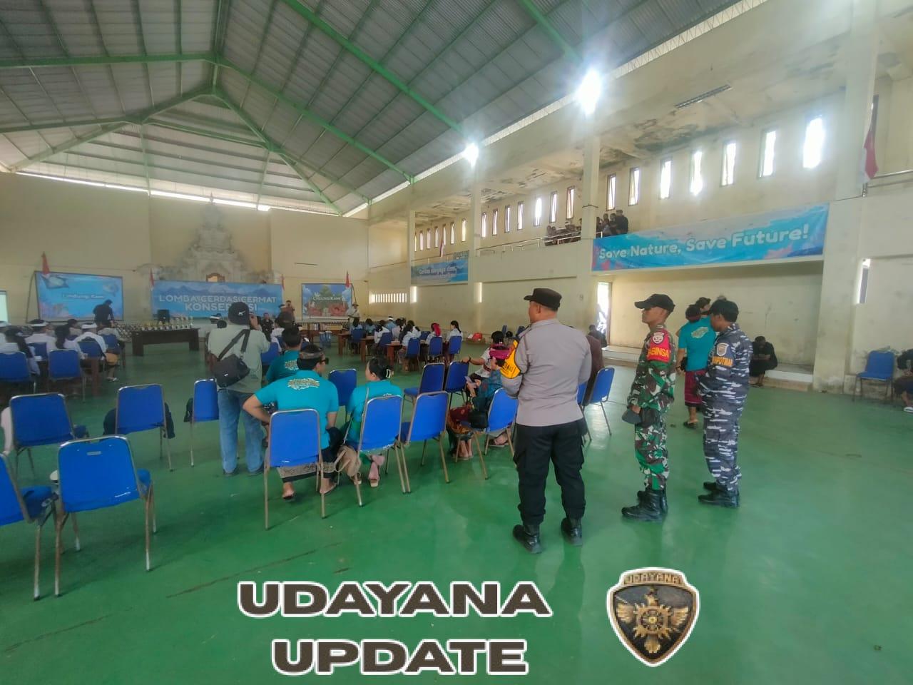 Babinsa Koramil Nusa Penida Dampingi Lomba Cerdas Cermat Konservasi