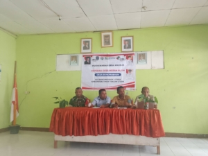 Babinsa Desa Boronubaen Aktif Dukung Kegiatan Musdes Khusus Koperasi Merah Putih