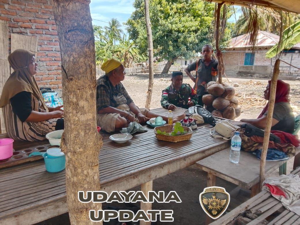 Tingkatkan Hubungan TNI-Rakyat, Babinsa Pantar Sambangi Warga di Desa Pandai