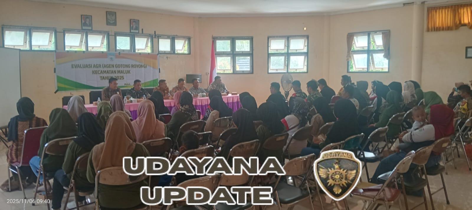 Camat Maluk Tekankan Sinergi Tiga Pilar dalam Evaluasi Agen Gotong Royong 2025