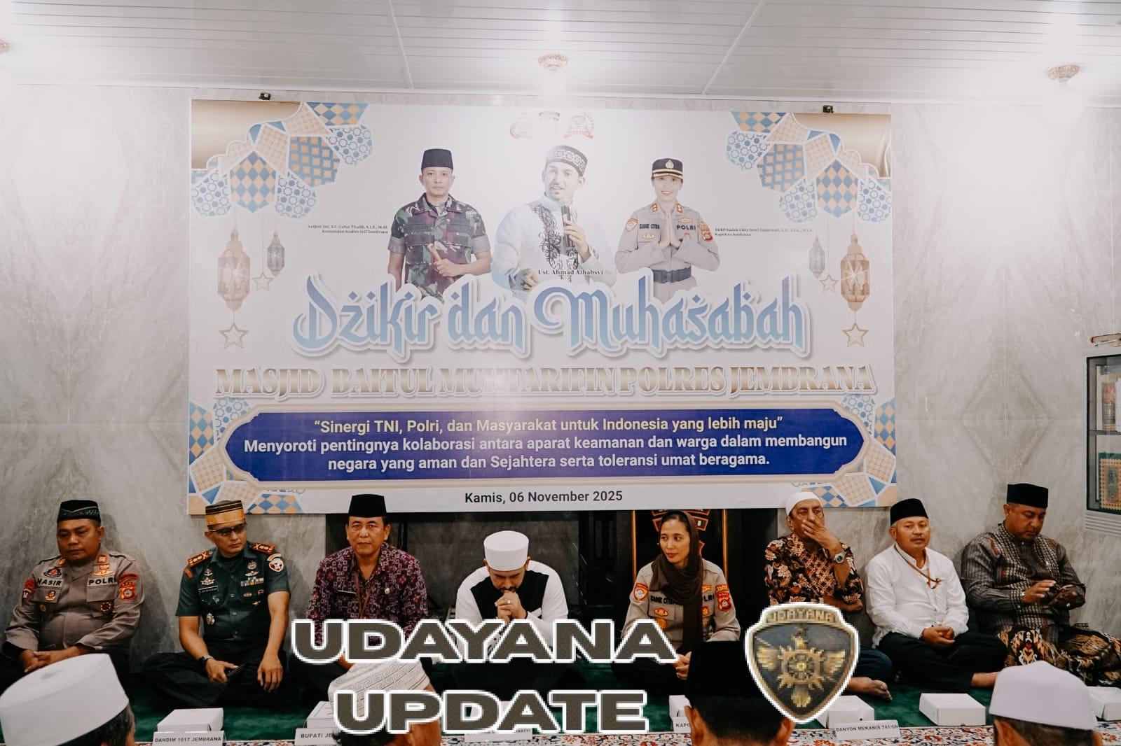 Dandim dan Kapolres Jembrana Hadiri Dzikir Bersama Habib Ahmad Alhabsyi, Wujudkan Sinergi TNI-Polri dan Masyarakat