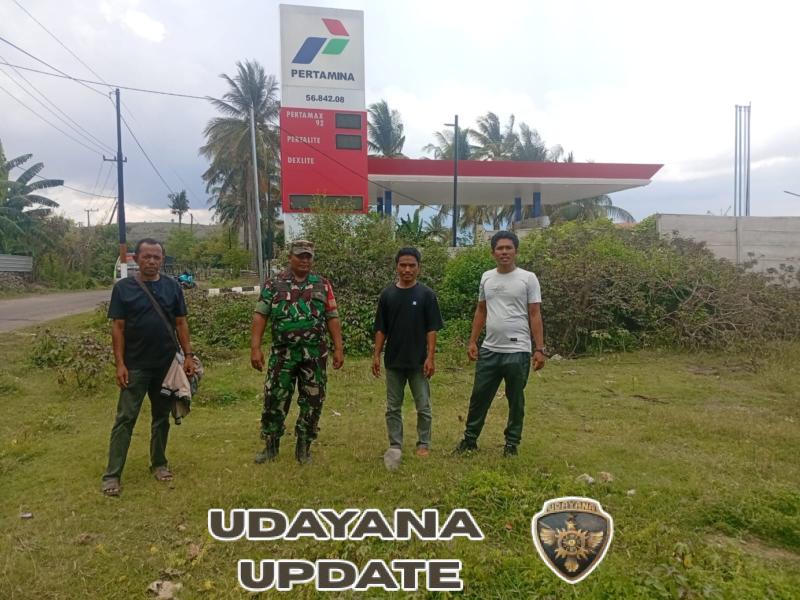 Babinsa Sertu Mashudi Tinjau Lahan Kopdes, Dorong Partisipasi Warga