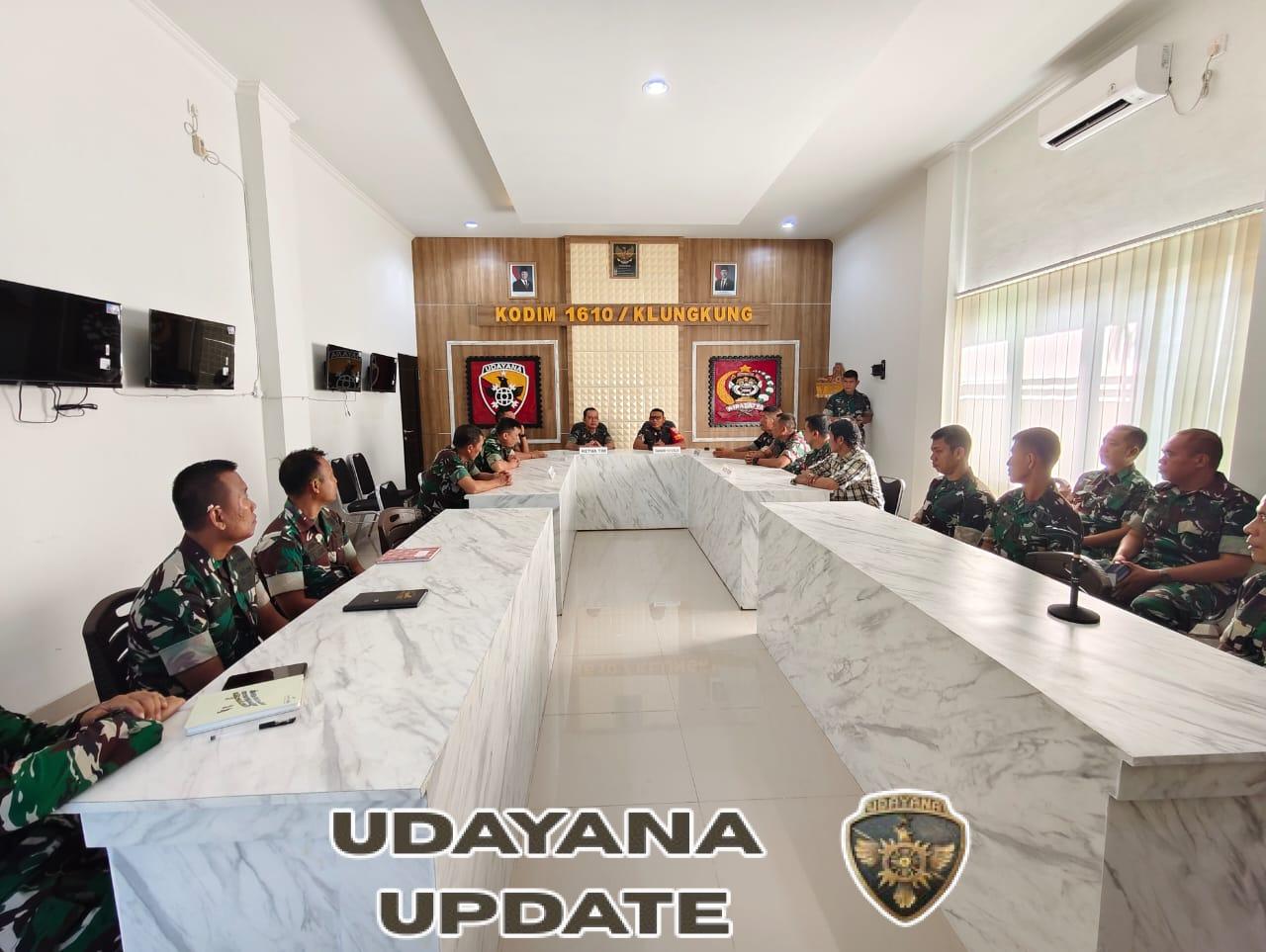 Tim Kinerja Itdam IX/Udayana Gelar Audit Di Kodim Klungkung, Upaya Tingkatkan Kinerja Dan Wujudkan Organisasi Sehat