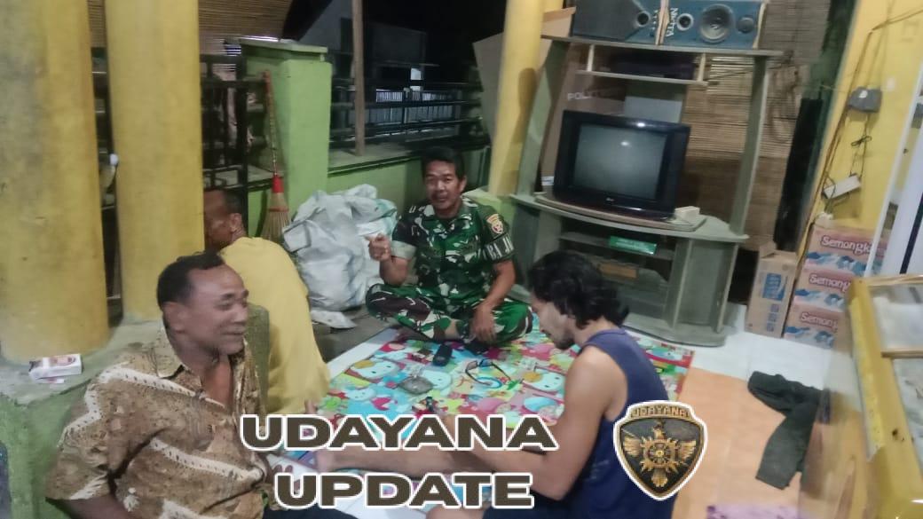 Babinsa Koramil 1628-04/Poto Tano Gelar Patroli Malam Jaga Kamtibmas