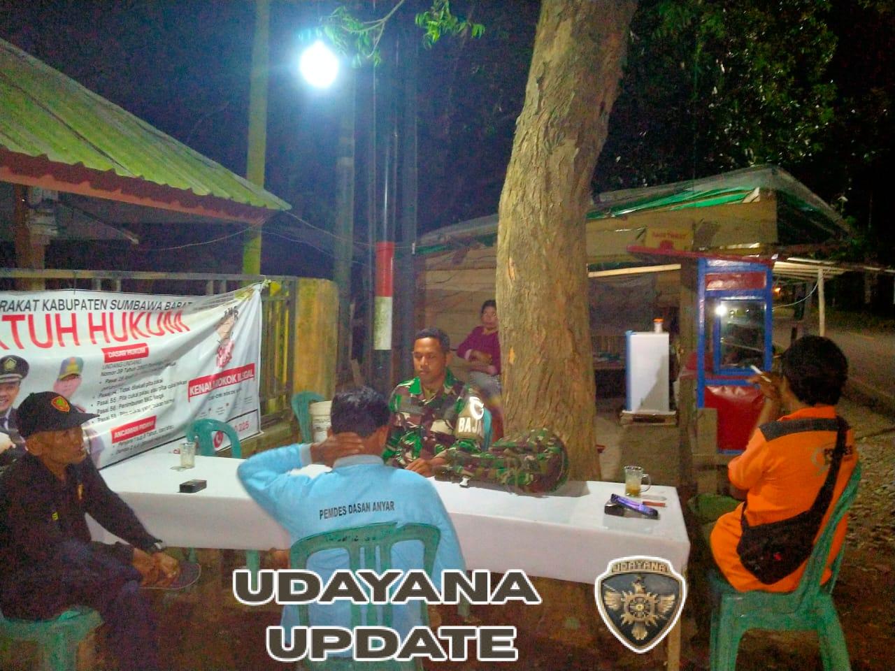 Babinsa Jereweh Laksanakan Patroli Malam Wujudkan Keamanan dan Ketertiban Wilayah