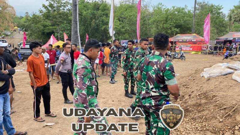 Solid dan Siaga, Personel Kodim 1603/Sikka Amankan Ajang Grasstrack Bupati Sikka Cup 2025