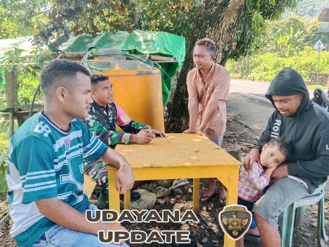 Babinsa Koramil 1602-03/Detusoko Laksanakan Komsos dan Pamwil di Desa Wolomage