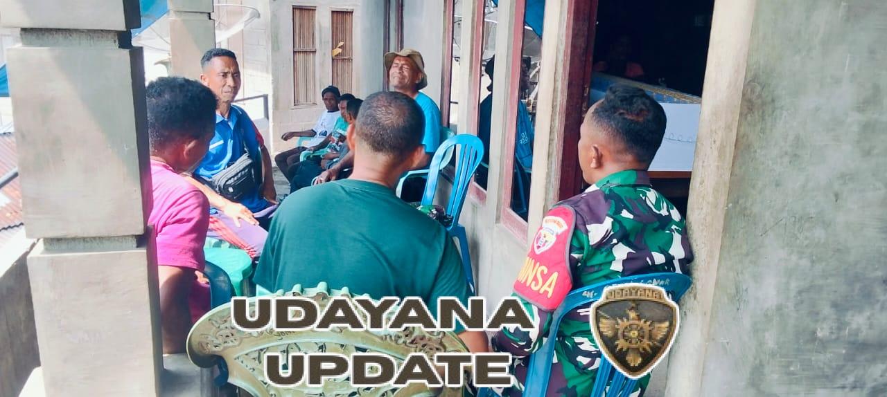 Babinsa Koramil 1602-01/Ende Laksanakan Komsos dan Pemantauan Keamanan Wilayah di Desa Roga