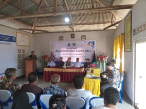 Kegiatan Piloting Desa Sadar HAM di Lewopao: Babinsa Tekankan Pentingnya Toleransi dan Gotong Royong