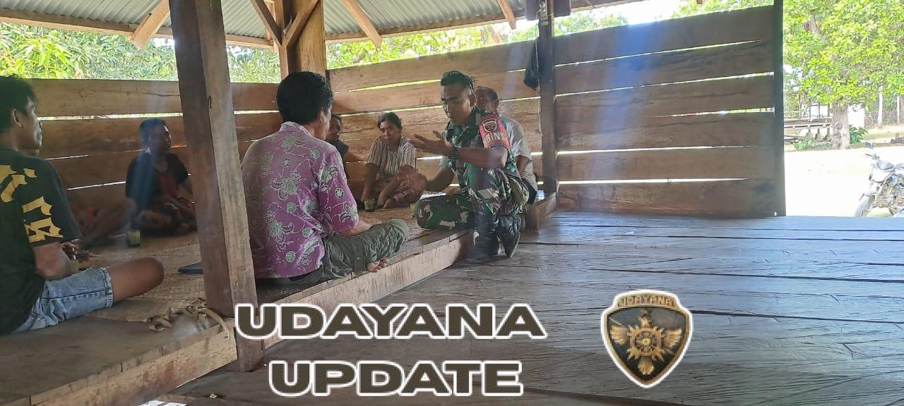 Sertu Junus Ratu Jalin Silaturahmi dengan Masyarakat Hambawutang