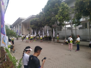 Babinsa Koramil Nusa Penida Bersinergi Kawal Fun Run