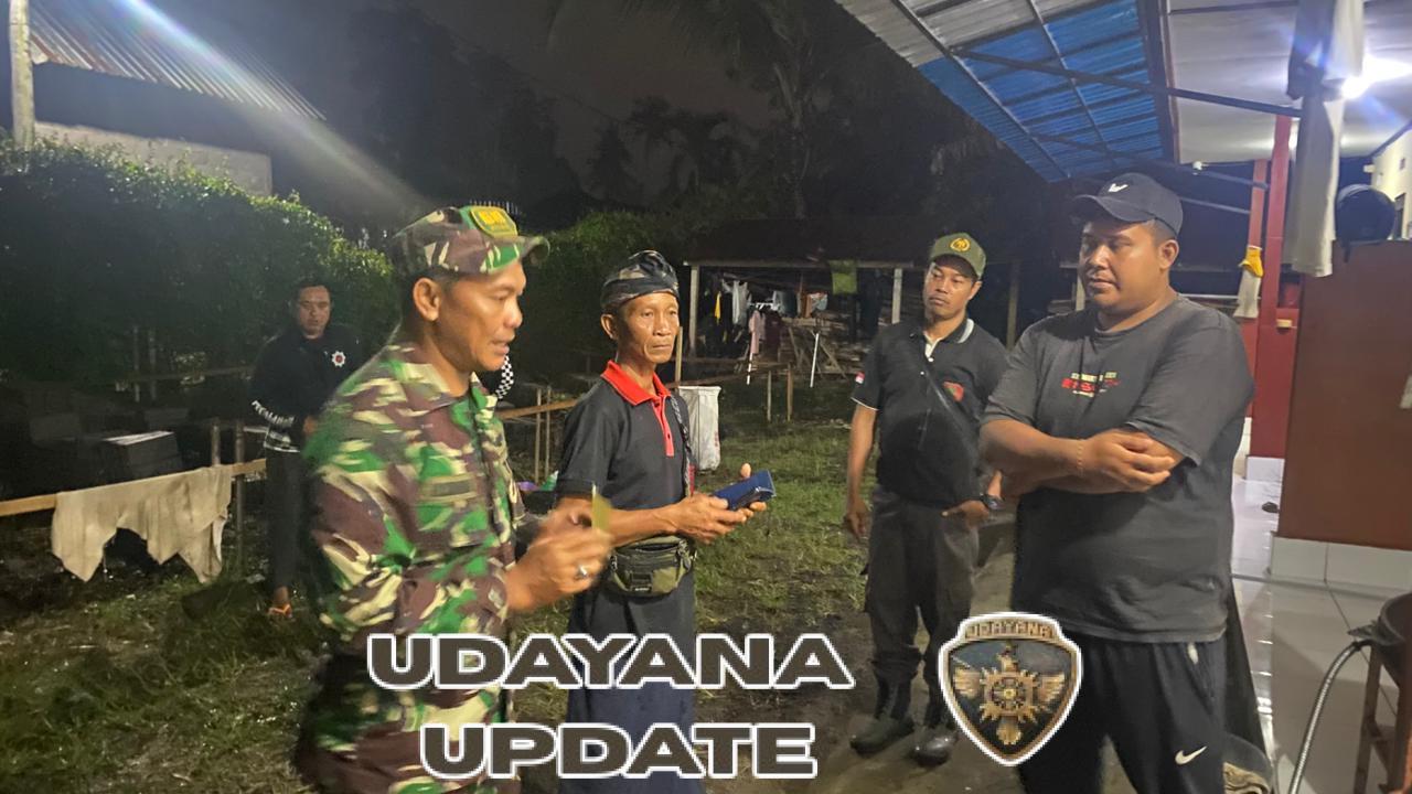 Pelda I Komang Sudarmawan Bersama Aparat Desa Gelar Sidak Duktang di Selanbawak