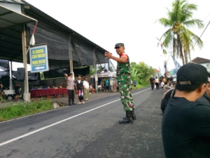 Jaga Kamtibmas, Babinsa Blahbatuh Amankan Lomba Mancing ST Dwi Eka Mandala Desa Saba
