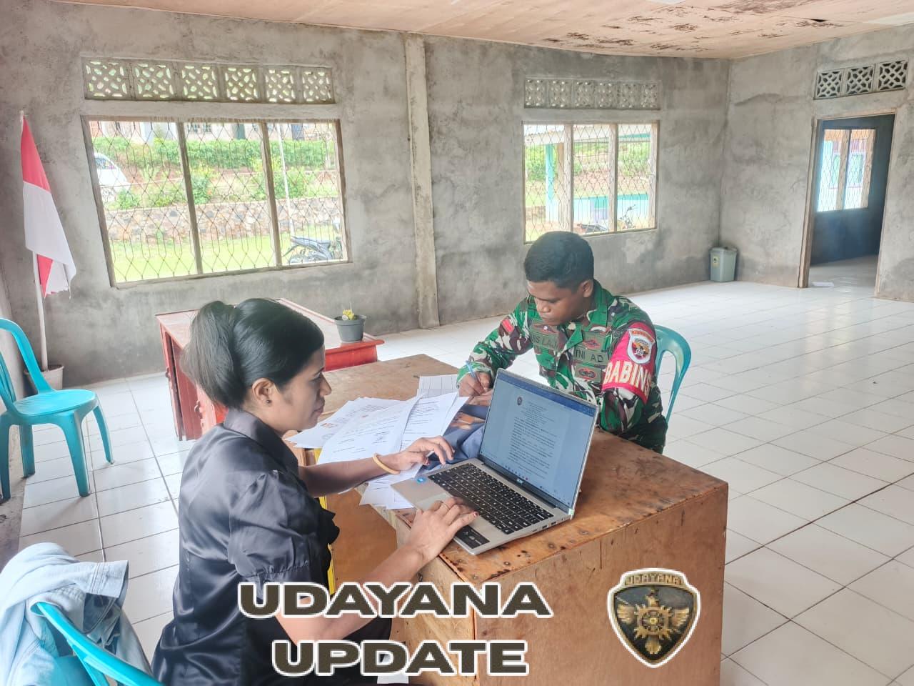 Babinsa Koramil 1602-04/Maurole Laksanakan Puldatater di Desa Kebesani, Perkuat Pembinaan Teritorial