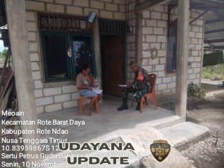 Babinsa Meoain Lakukan Komsos Bahas Rencana Pembangunan Lahan Koperasi Merah Putih