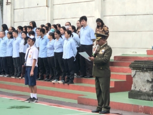 Bersama Danramil 1611-07/Denbar Sekolah Tunas Daud Gelar Upacara Bendera Peringati Hari Pahlawan ke-80