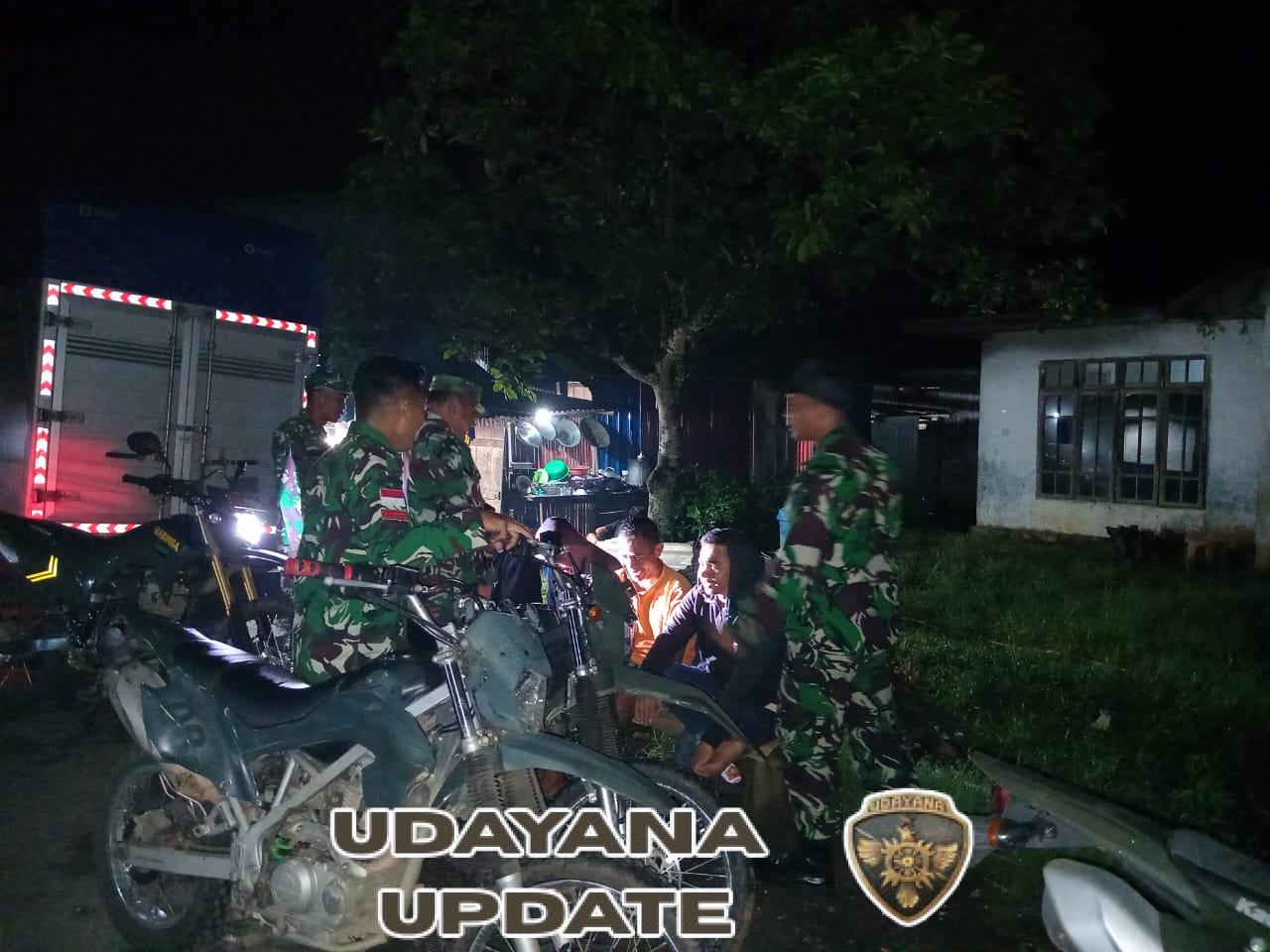 Wujudkan Kondusifitas Wilayah, Babinsa Koramil 1630-03/MP Rutin Laksanakan Patroli Kamtibmas