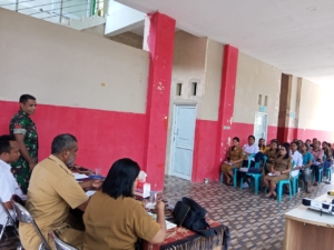 Babinsa Tabundung Hadiri Pelatihan Penyiapan PMT Berbasis Pangan Lokal